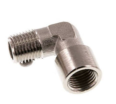 G 1/4'' x R 1/4'' F/M Nickel plated Brass 90 deg Elbow Fitting 16 Bar [2 Pieces]