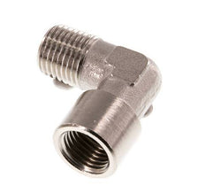 G 1/4'' x R 1/4'' F/M Nickel plated Brass 90 deg Elbow Fitting 16 Bar [2 Pieces]