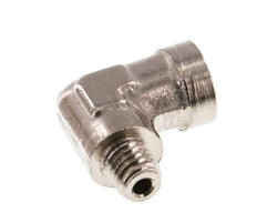 M5 x M5 F/M Nickel plated Brass 90 deg Elbow Fitting 16 Bar [2 Pieces]