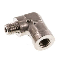 M5 x M5 F/M Nickel plated Brass 90 deg Elbow Fitting 16 Bar [2 Pieces]