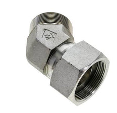 UN 2''-12 x UN 2''-12 F/M Codo de acero galvanizado de 45 grados ORFS 250 Bar - Hidráulico