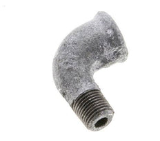 Rp 1/8'' x R 1/8'' F/M Zinc plated Cast iron 90 deg Elbow Fitting 25 Bar [2 Pieces]