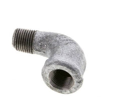 Rp 1/8'' x R 1/8'' F/M Zinc plated Cast iron 90 deg Elbow Fitting 25 Bar [2 Pieces]
