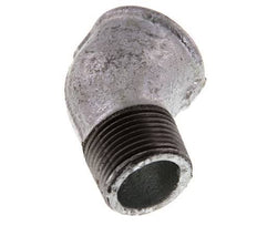 Rp 3/4'' x R 3/4'' F/M Zinc plated Cast iron 45 deg Elbow Fitting 25 Bar [2 Pieces]