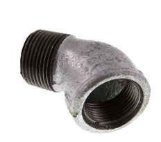Rp 3/4'' x R 3/4'' F/M Zinc plated Cast iron 45 deg Elbow Fitting 25 Bar [2 Pieces]