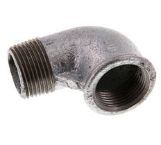 Rp 1'' x R 1'' F/M Zinc plated Cast iron 90 deg Elbow Fitting 25 Bar [2 Pieces]