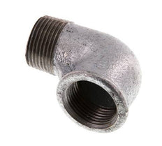 Rp 1'' x R 1'' F/M Zinc plated Cast iron 90 deg Elbow Fitting 25 Bar [2 Pieces]