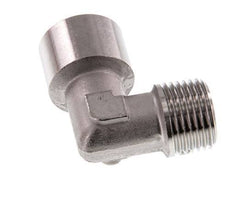 G 1/2'' x R 1/2'' F/M Codo de 90 grados de acero inoxidable 150 Bar