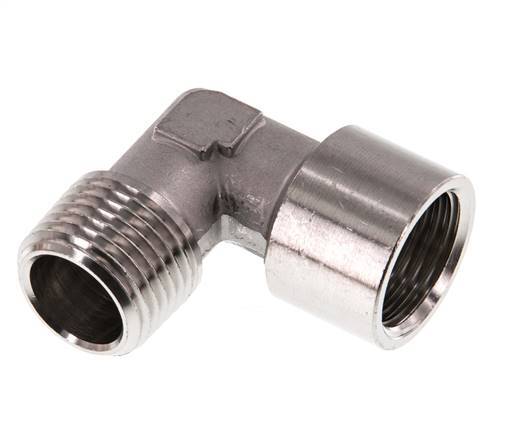 G 1/2'' x R 1/2'' F/M Codo de 90 grados de acero inoxidable 150 Bar