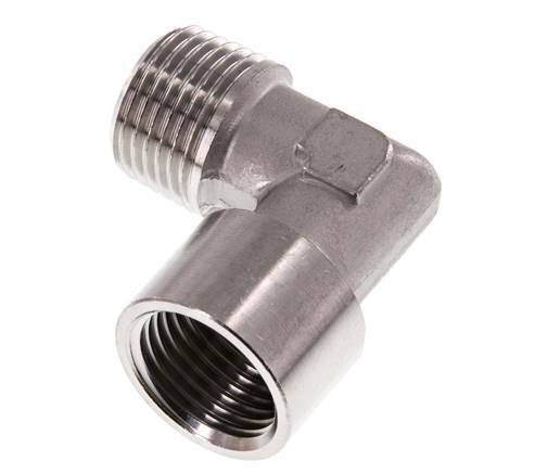 G 1/2'' x R 1/2'' F/M Codo de 90 grados de acero inoxidable 150 Bar