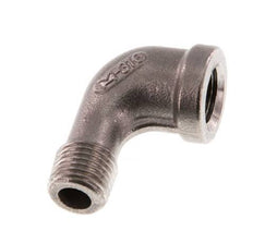 Rp 1/4'' x R 1/4'' F/M Stainless steel 90 deg Elbow Fitting 16 Bar [2 Pieces]