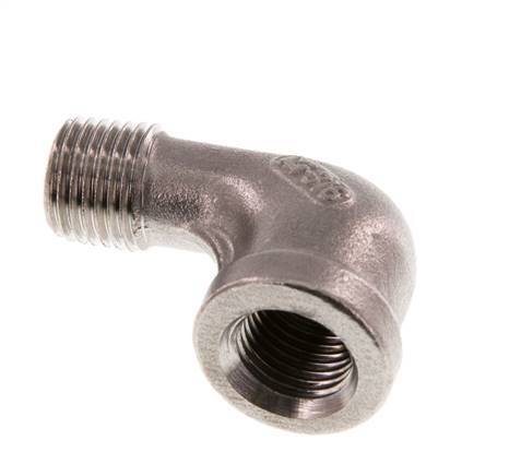 Rp 1/4'' x R 1/4'' F/M Stainless steel 90 deg Elbow Fitting 16 Bar [2 Pieces]
