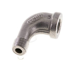 1/8'' NPT x 1/8'' NPT F/M Stainless steel 90 deg Elbow Fitting 16 Bar [2 Pieces]