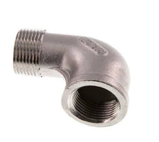 Rp 3/4'' x R 3/4'' F/M Codo de 90 grados de acero inoxidable 16 Bar
