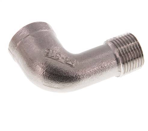 Rp 3/8'' x R 3/8'' F/M Stainless steel 90 deg Elbow Fitting 10 Bar [2 Pieces]