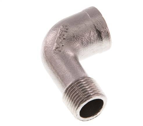 Rp 3/8'' x R 3/8'' F/M Stainless steel 90 deg Elbow Fitting 10 Bar [2 Pieces]