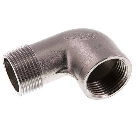 Rp 1'' x R 1'' F/M Codo de 90 grados de acero inoxidable 10 Bar