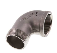 Rp 1 1/2'' x R 1 1/2'' F/M Codo de 90 grados de acero inoxidable 16 Bar