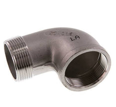 Rp 1 1/2'' x R 1 1/2'' F/M Codo de 90 grados de acero inoxidable 16 Bar