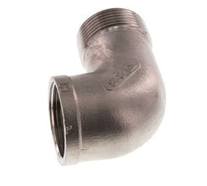 Rp 1 1/4'' x R 1 1/4'' F/M Codo de 90 grados de acero inoxidable 10 Bar