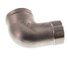 Rp 1 1/4'' x R 1 1/4'' F/M Codo de 90 grados de acero inoxidable 10 Bar
