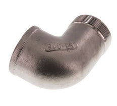 Rp 2'' x R 2'' F/M Codo de 90 grados de acero inoxidable 10 Bar