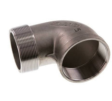 Rp 2 1/2'' x R 2 1/2'' F/M Codo de 90 grados de acero inoxidable 16 Bar
