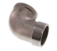 Rp 2 1/2'' x R 2 1/2'' F/M Codo de 90 grados de acero inoxidable 16 Bar