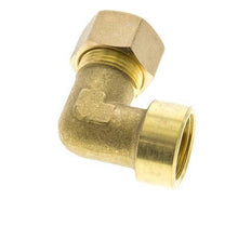 G 1/2'' x 14mm Codo de latón de 90 grados de compresión 89 Bar DIN EN 1254-2