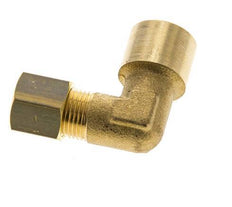 G 1/4'' x 8mm Codo de latón de 90 grados de compresión 135 Bar DIN EN 1254-2