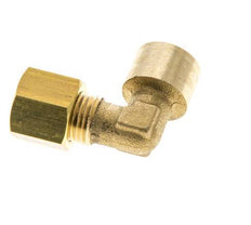 G 1/8'' x 6mm Brass 90 deg Elbow Compression Fitting 150 Bar DIN EN 1254-2 [2 Pieces]