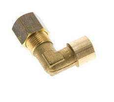 G 1/8'' x 8mm Codo de latón de 90 grados de compresión 135 Bar DIN EN 1254-2