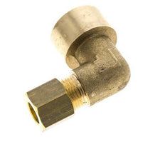 G 3/8'' x 8mm Codo de latón de 90 grados de compresión 135 Bar DIN EN 1254-2