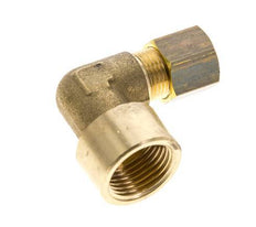 G 3/8'' x 8mm Codo de latón de 90 grados de compresión 135 Bar DIN EN 1254-2