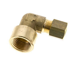 G 3/8'' x 8mm Codo de latón de 90 grados de compresión 135 Bar DIN EN 1254-2