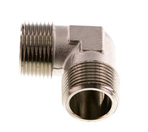 R 3/4'' Male Nickel plated Brass 90 deg Elbow Fitting 16 Bar