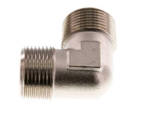 R 3/4'' Male Nickel plated Brass 90 deg Elbow Fitting 16 Bar