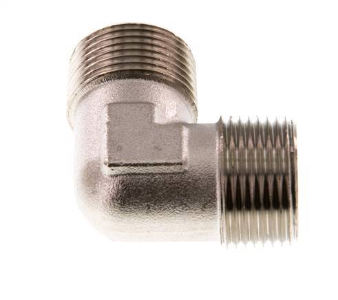 R 3/4'' Male Nickel plated Brass 90 deg Elbow Fitting 16 Bar