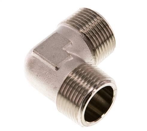 R 3/4'' Male Nickel plated Brass 90 deg Elbow Fitting 16 Bar