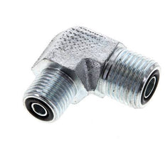 UN 11/16''-16 x UNF 9/16''-18 Macho Codo de 90 grados de acero galvanizado ORFS 630 Bar - Hidráulico