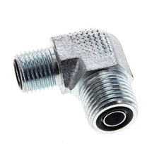 UN 11/16''-16 x UNF 9/16''-18 Macho Codo de 90 grados de acero galvanizado ORFS 630 Bar - Hidráulico