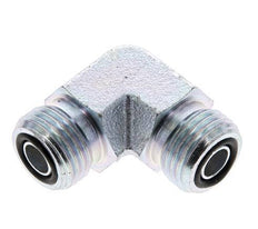 UN 11/16''-16 Codo de 90 grados de acero galvanizado ORFS 630 Bar - Hidráulico