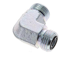 UN 11/16''-16 Codo de 90 grados de acero galvanizado ORFS 630 Bar - Hidráulico