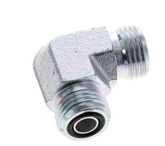 UN 11/16''-16 Codo de 90 grados de acero galvanizado ORFS 630 Bar - Hidráulico