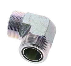 UN 1-11/16''-12 Codo de 90 grados de acero galvanizado ORFS 250 Bar - Hidráulico