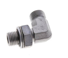 UNF 9/16''-18 x G 1/4'' Macho Codo de 90 grados de acero galvanizado ORFS 400 Bar - Hidráulico