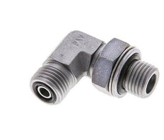 UNF 9/16''-18 x G 1/4'' Macho Codo de 90 grados de acero galvanizado ORFS 400 Bar - Hidráulico