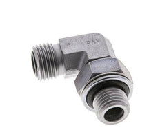 UNF 9/16''-18 x G 1/4'' Macho Codo de 90 grados de acero galvanizado ORFS 400 Bar - Hidráulico