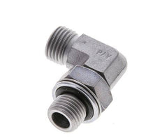 UNF 9/16''-18 x G 1/4'' Macho Codo de 90 grados de acero galvanizado ORFS 400 Bar - Hidráulico