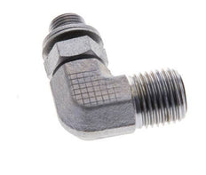 UNF 9/16''-18 x G 1/8'' Macho Codo de 90 grados de acero galvanizado ORFS 400 Bar - Hidráulico